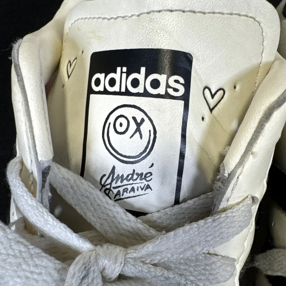 Adidas André Saraiva x Superstar Chalk White Black Size 9.5